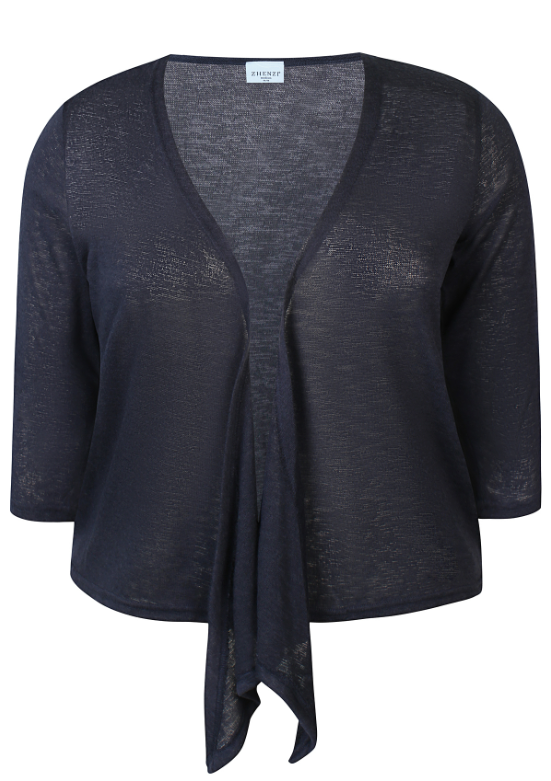 Zhenzi vestje Agar 200708 Navy 3/4 mouw