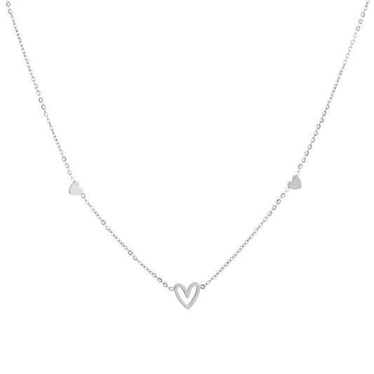 ketting 40+5CM JE13371 zilver