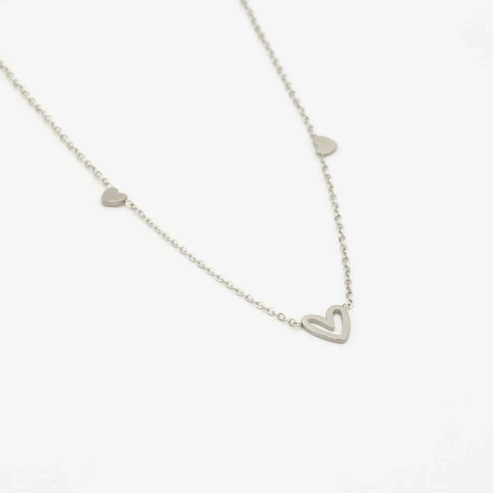 ketting 40+5CM JE13371 zilver