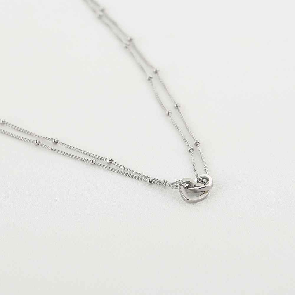 ketting 40+5CM JE15782 zilver
