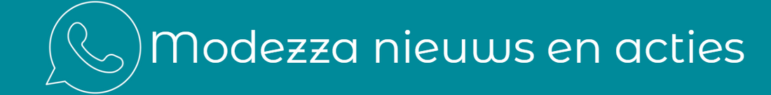 Nieuw bij Modezza: volg ons via WhatsApp
