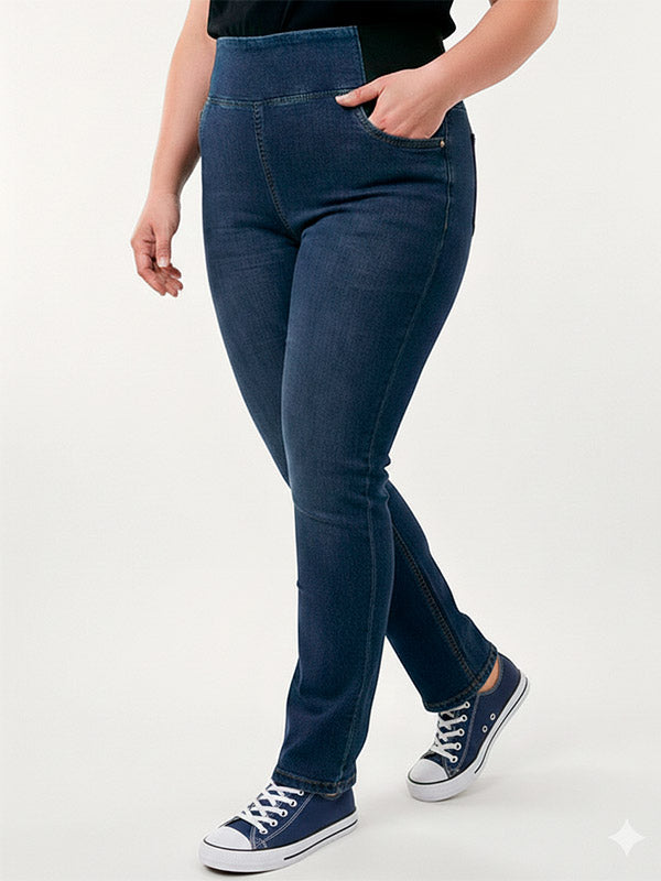 Zhenzi Jeans rondom elastiek Blauw