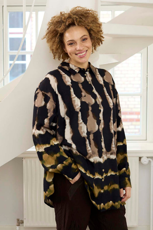 Zhenzi blouse 201534 Livia bruin
