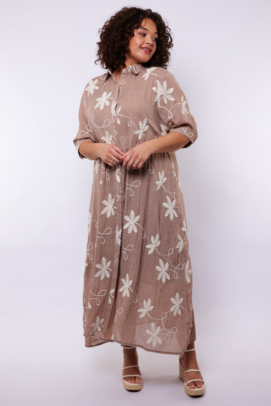 Exxcellent jurk Lilith 26ZEE01 Beige