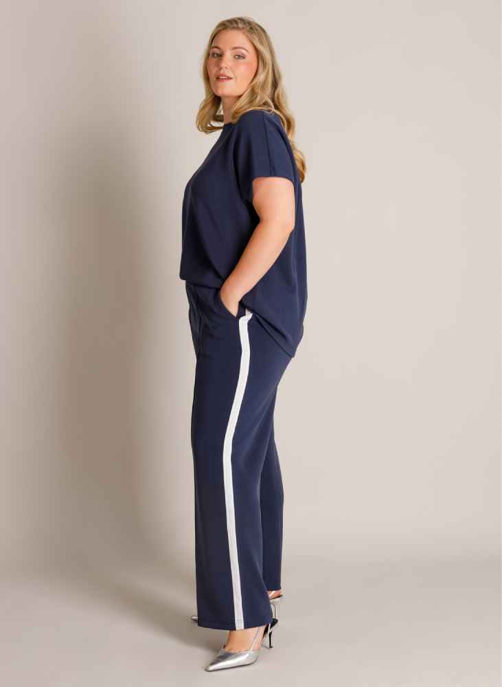 Yest Curve broek wijde pijpen Jelisa A006455 Blauw