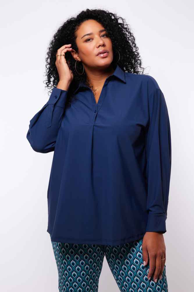 Adalyn travel blouse 25VZE01 Blauw