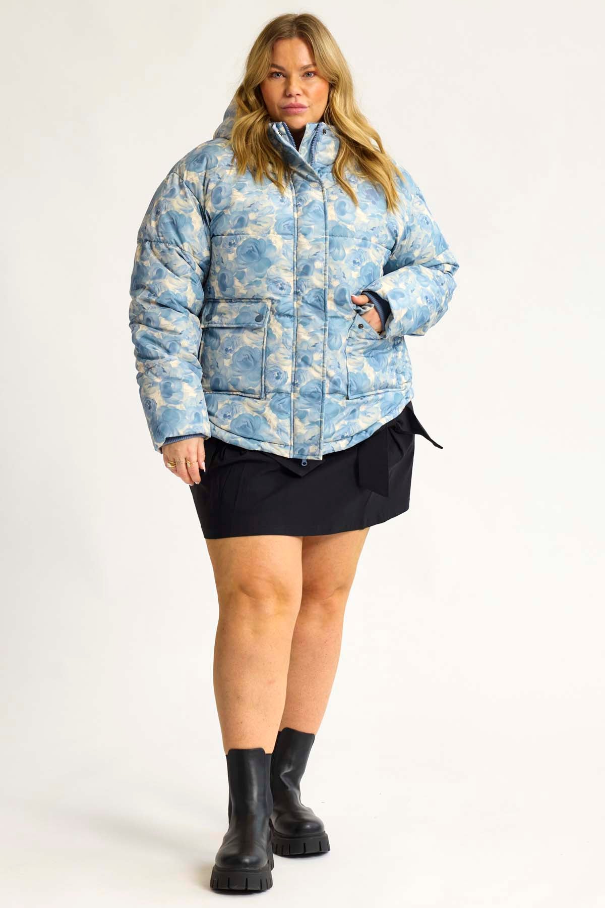 Anyday winterjas blauw