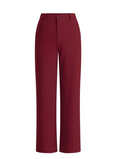 Base Level Curvy broek Bordeaux, detailfoto