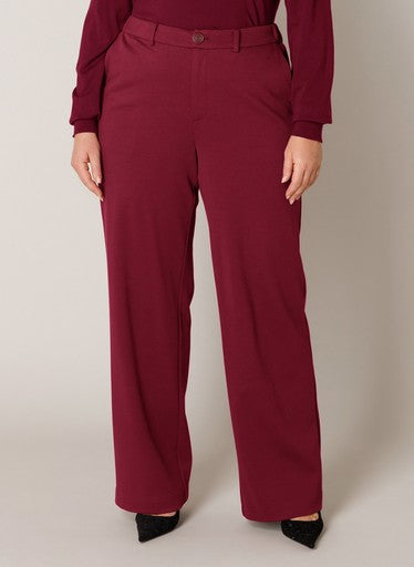 Base Level Curvy broek Bordeaux
