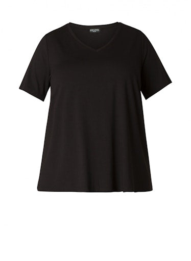 BaseLevelCurvyT-shirtmetV-halsAlba7000018Zwart__4