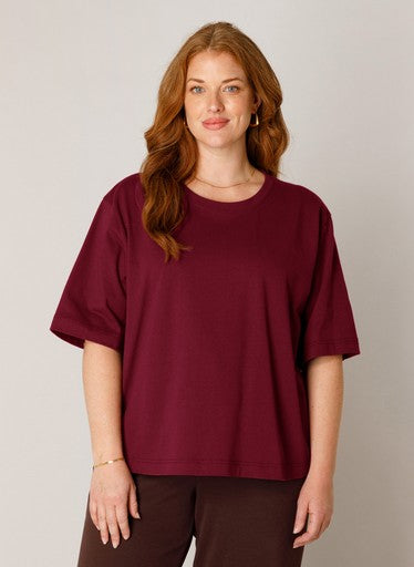 BaseLevelCurvyboxyshirtmetrondehalsNoana7000134rood__1