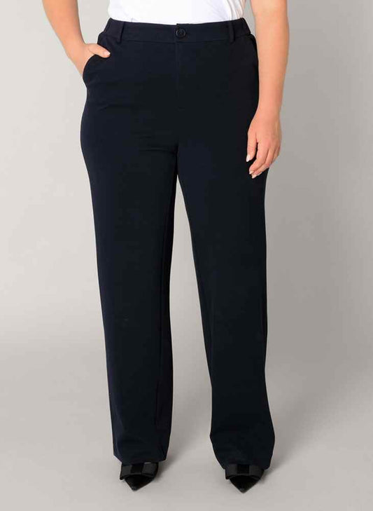 Base Level Curvy broek Yorinthe L32 in blauw