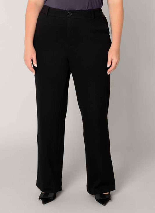 Base Level Curvy broek Yorinthe L32 in zwart