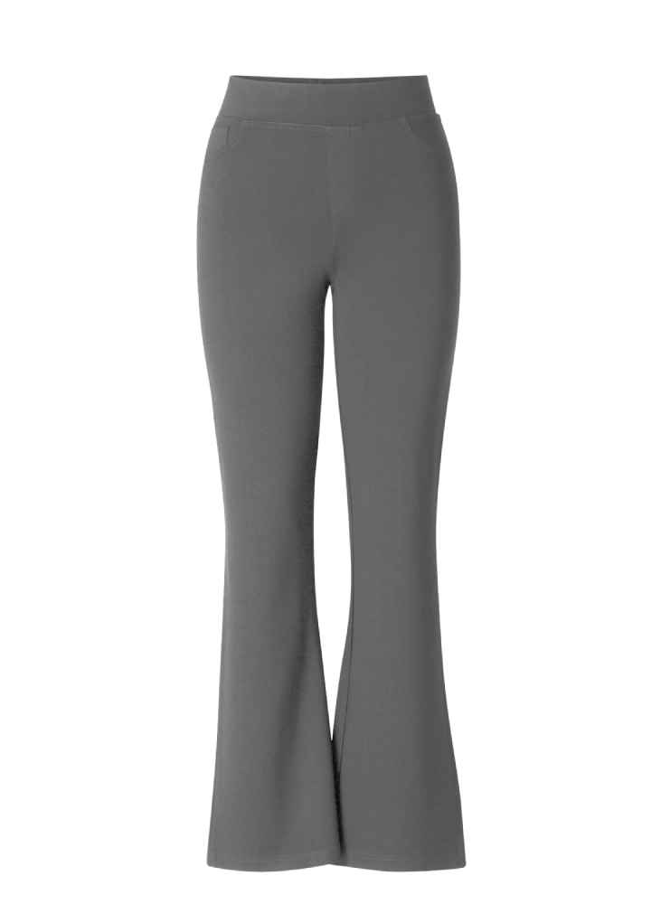Base Level Curvy broek met flare pijp 7000011 Allie antraciet