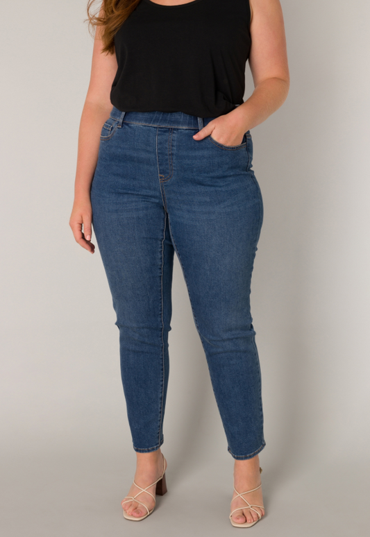 Base Level Curvy jeans Anabella 7000102 Mid Blue
