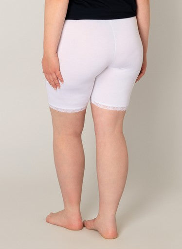 Base Level Curvy korte legging Ava in wit