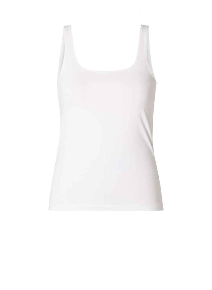 Base Level Curvy strak topje 7000084 Yanne Wit