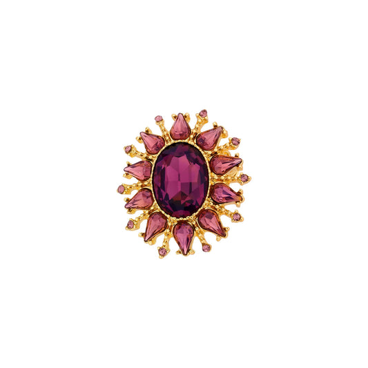 Biba broche meerkleurig