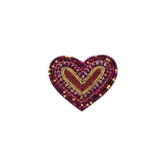 Biba broche meerkleurig
