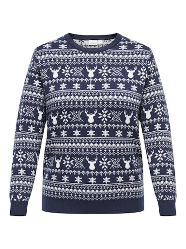 CARXMAS WINTER LS O-NECK KNT 15329278 Night Sky