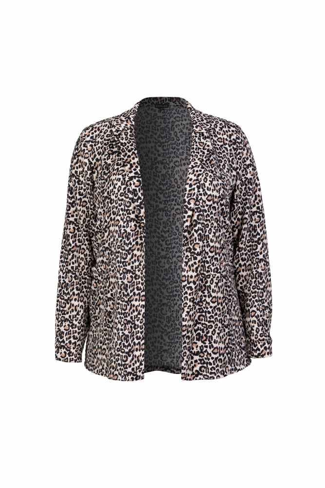 Exxcellent blazer met panterprint 25ZFZE22 Zand