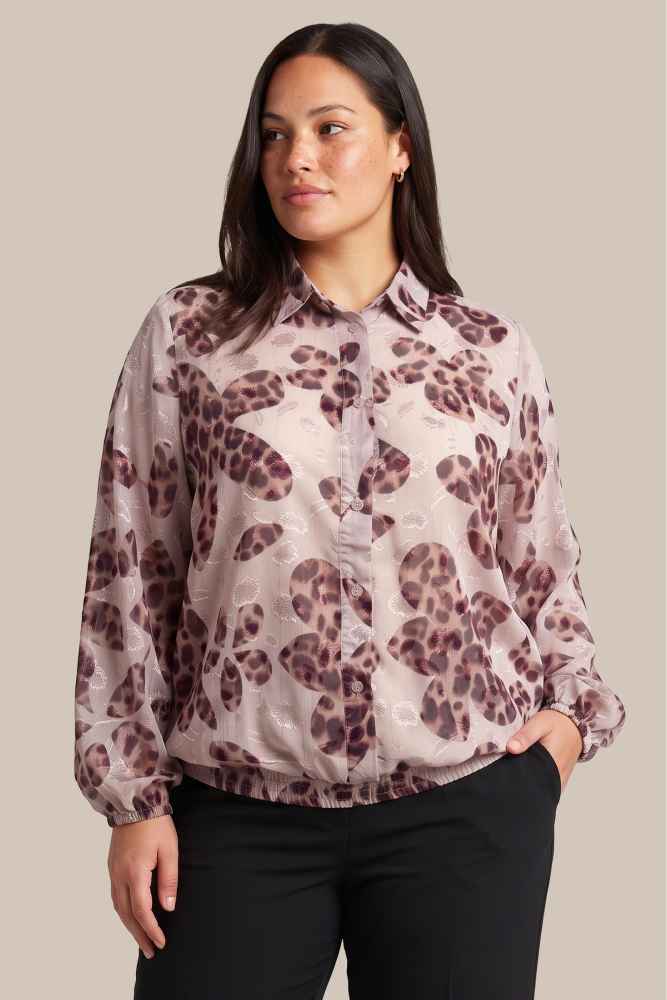 Exxcellent blouse Jorila warm aubergine