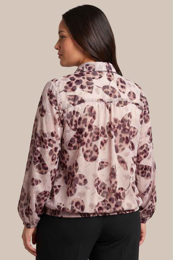 Exxcellent blouse Jorila warm aubergine, detailfoto