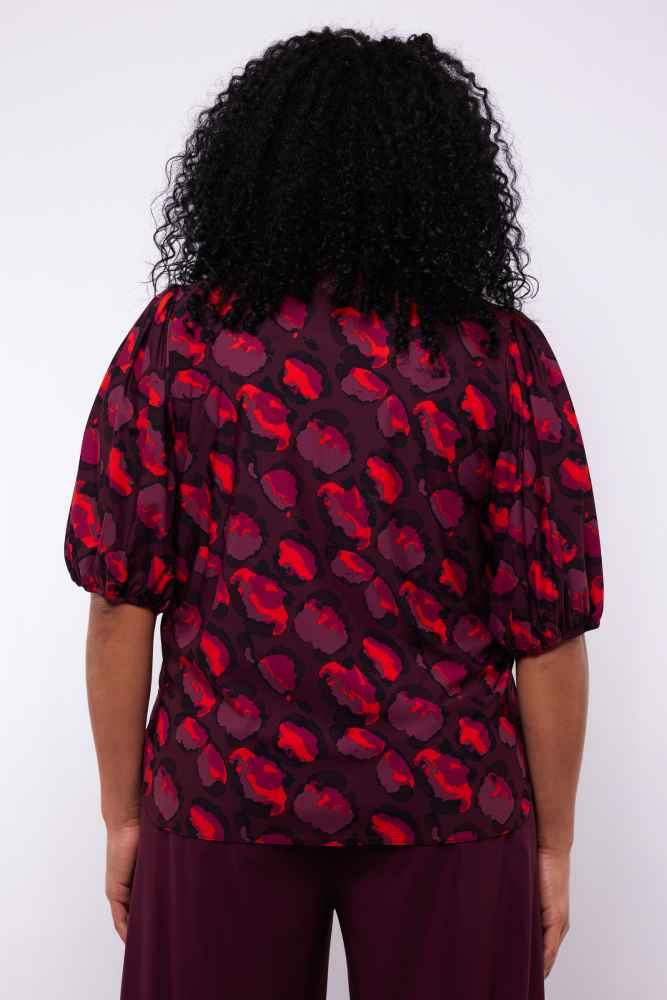 Exxcellent blouse met print 25NZE06 Stacy Rood