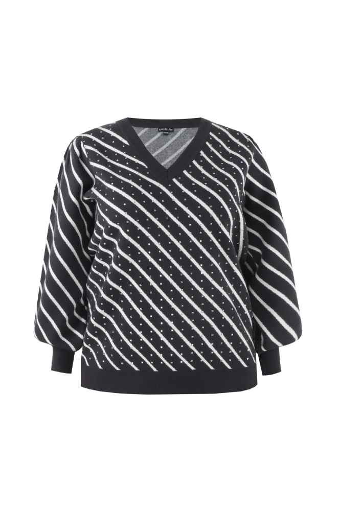 Exxcellent feestelijke trui 25WLE02 Merel grijs