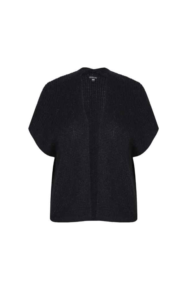 Exxcellent gebreid gilet 25NLE01 Halle Zwart