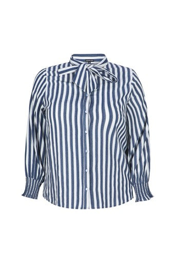 Exxcellent blouse Esraa blauw, detailfoto