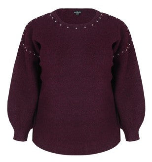 Exxcellent pullover Aubergine