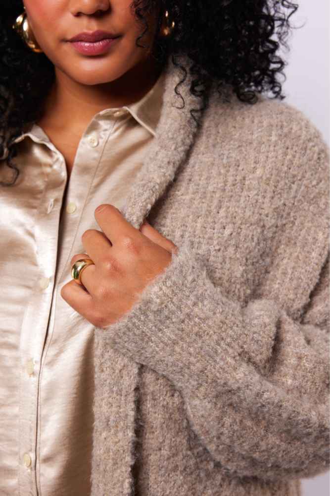 Exxcellent vest 25WOE11 Hilde Beige