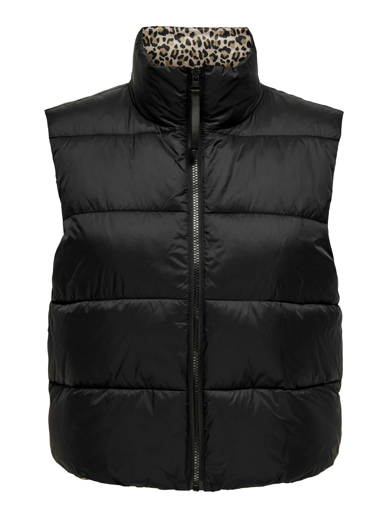 Only Carmakoma CARNEWTAMMY REVERSIBLE VEST OTW 15383765 177911001 Black/Reverse LEO PRINT