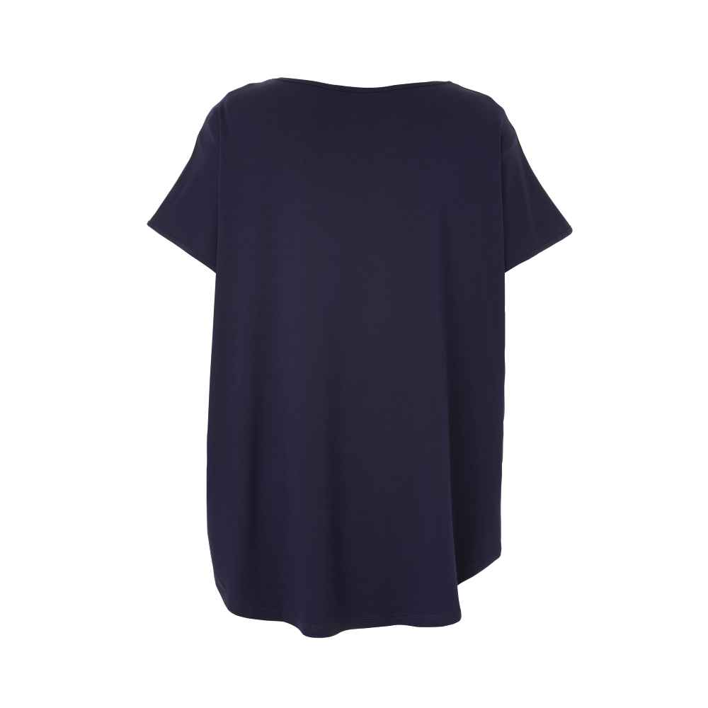 Gitte T-shirt met strass steentjes G246047 Blue