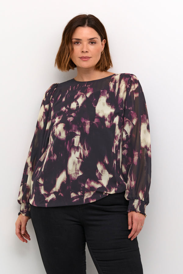 KCnour Blouse 10582699 106600 Purple Blurry