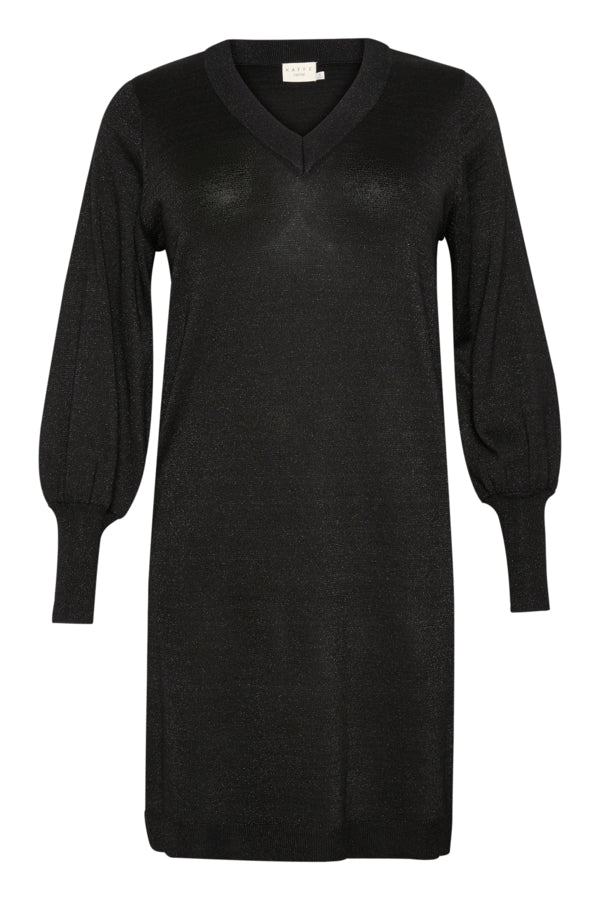 KCregitta Knit Dress 10582771 106666 Black metallic