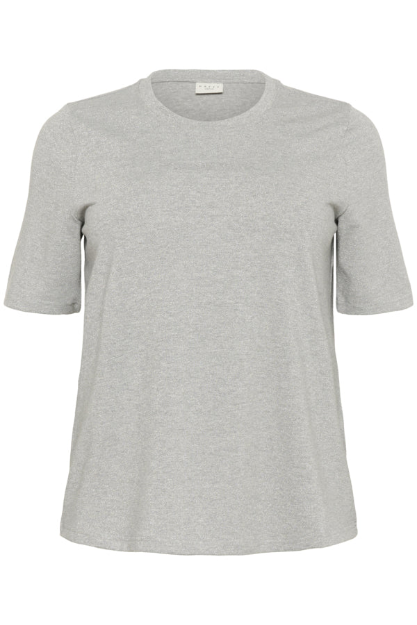 Kaffe Curve T-shirt met korte mouw en ronde hals 10583781 KClianca Grijs
