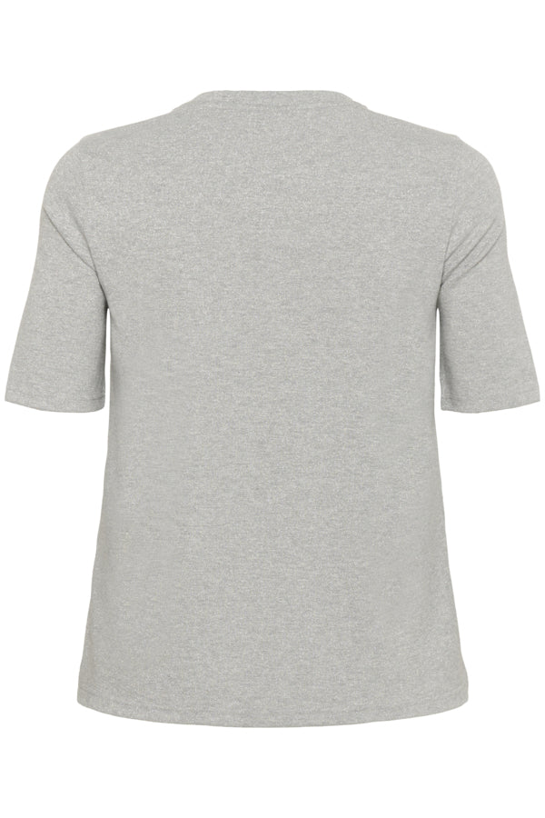 Kaffe Curve T-shirt met korte mouw en ronde hals 10583781 KClianca Grijs
