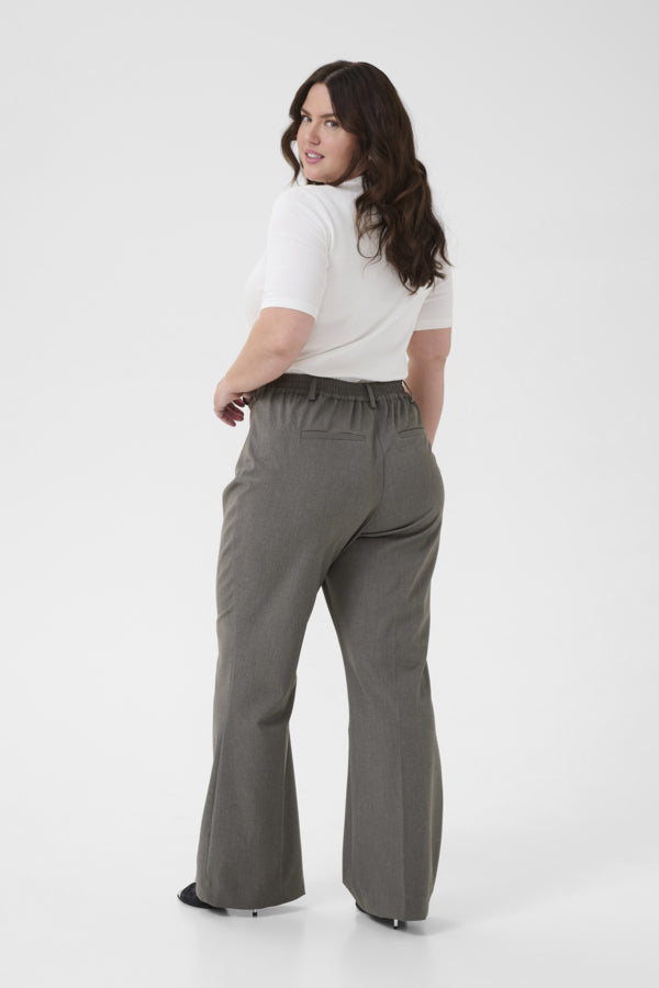 Kaffe Curve flared broek 10583856 KColia Grijs