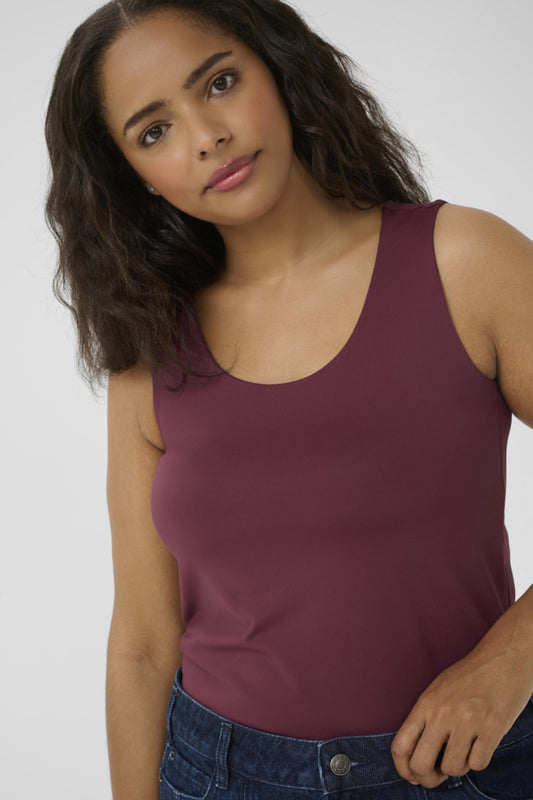 Kaffe Curve topje  10583707 KCerina Bordeaux