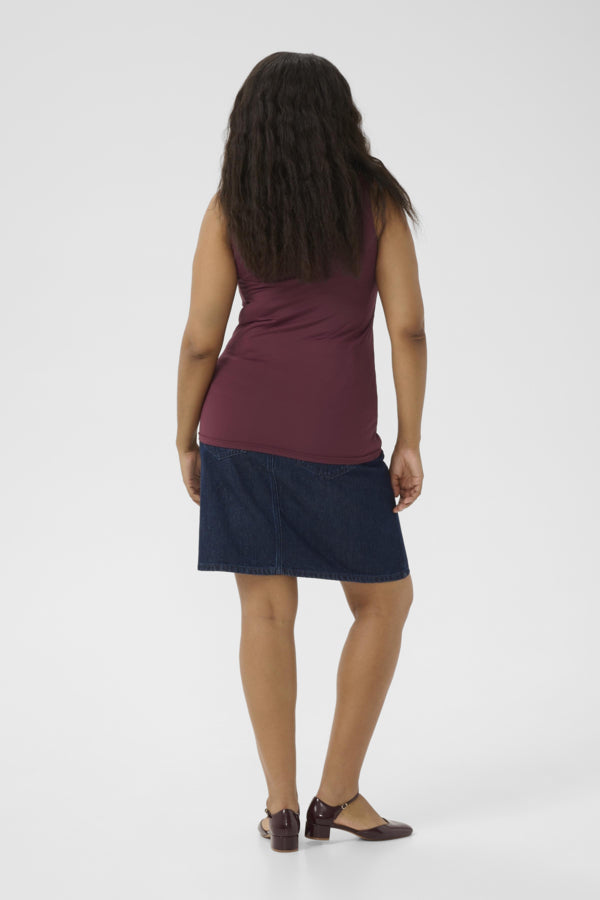 Kaffe Curve topje  10583707 KCerina Bordeaux