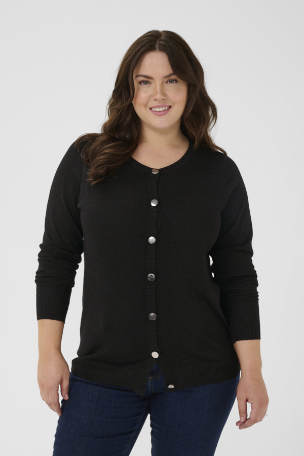 Kaffe Curve vest met knopen 10583800 KCregitta Zwart