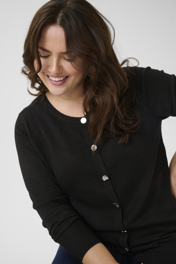 Kaffe Curve vest met knopen 10583800 KCregitta Zwart