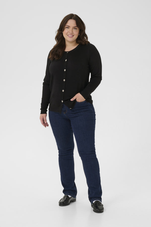 Kaffe Curve vest met knopen 10583800 KCregitta Zwart