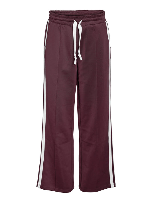 Noisy May Curve sportjogger NMJENNA, Fig/White Stripes
