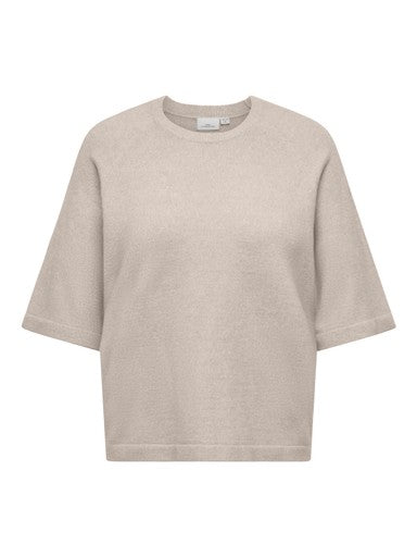 Only Carmakoma pullover Pumice Stone/Melange, detailfoto