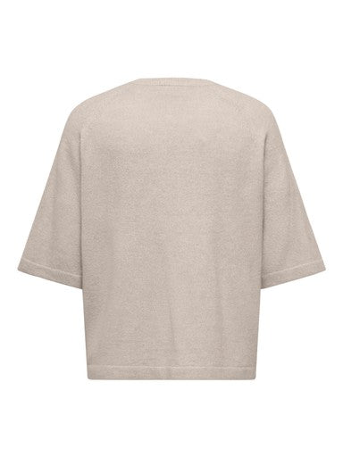 Only Carmakoma pullover Pumice Stone/Melange, detailfoto