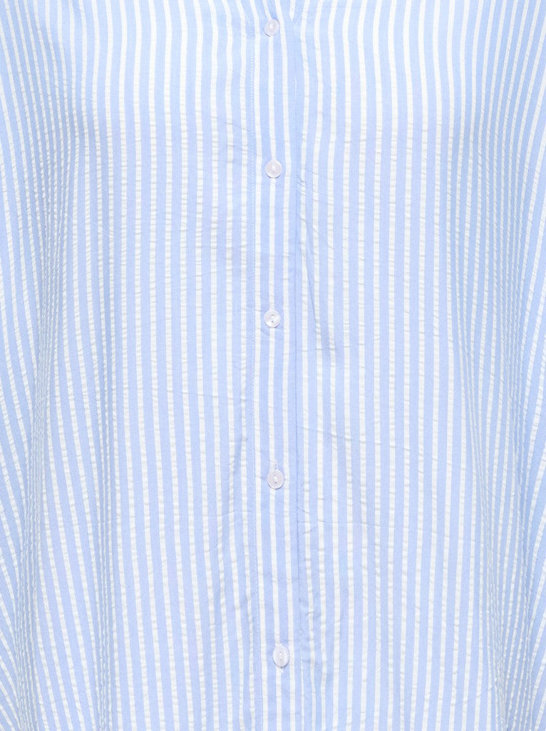 Only Carmakoma blouse met kraag 15295982 CARPENNA Blauw