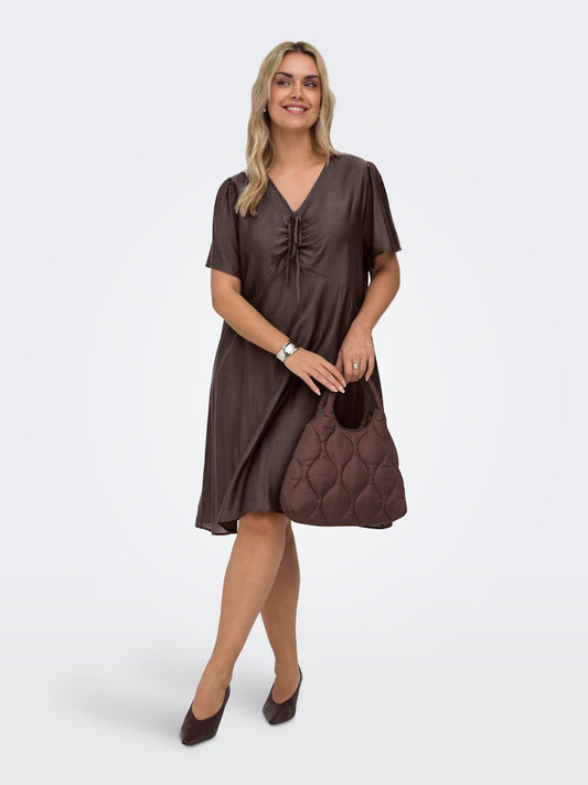 Only Carmakoma jurk 15372202 CARCECILIA Bruin